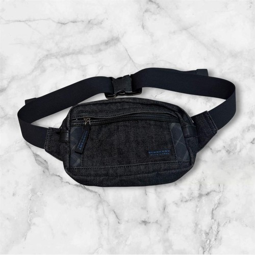 Vhtf Burberry Blue Label Mini Shoulder Bag Denim Nova Check Cowhide LTD Bag JPN