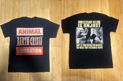 Earth Crisis Band Animal Liberation Double Sided T SHirt Full Size