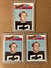 (3) Topps 1977 Mike Webster #99 Pittsburgh Steelers Football Cards ROOKIE CARD