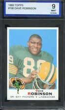1969 TOPPS #190 DAVE ROBINSON ISA 9 PACKERS HOF *ADT5042