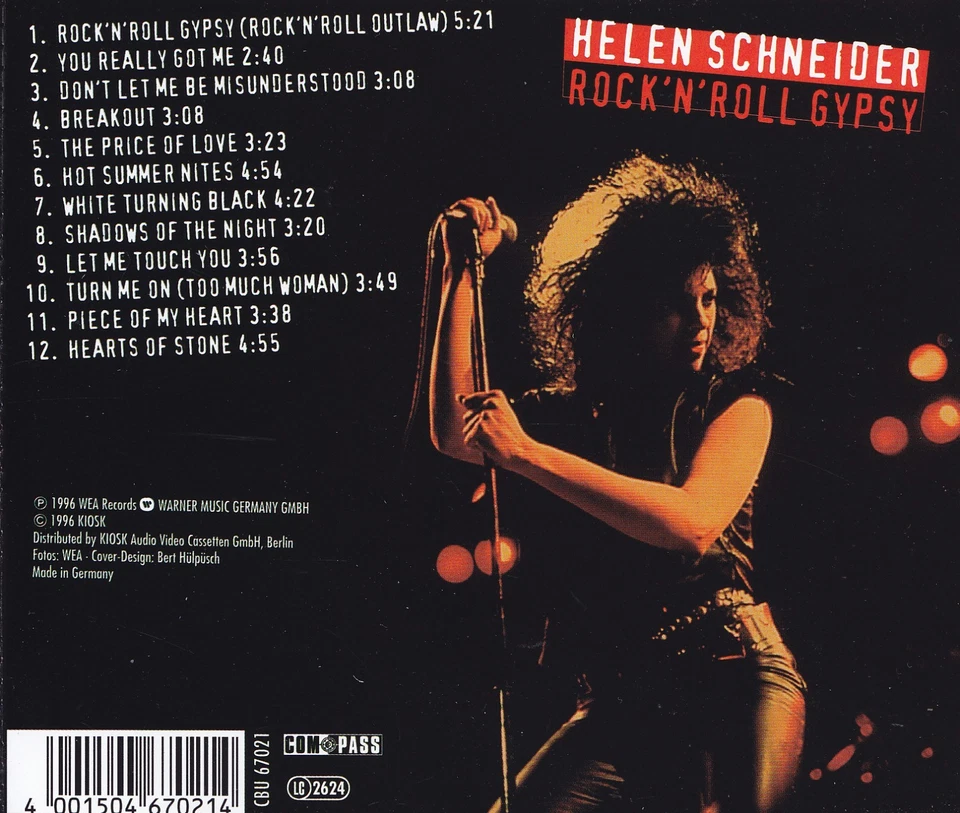 HELEN SCHNEIDER - CD - ROCK'N'ROLL GYPSY - Bild 2 von 2