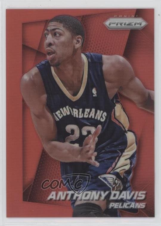 2014-15 Panini Prizm Red Prizm 34/49 Anthony Davis #107 09hy