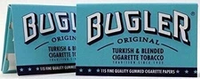 2 Pack Bugler Single Wide 70 mm Cigarette Rolling Papers