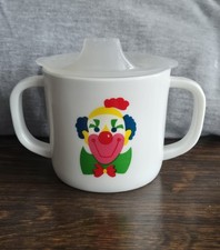 VINTAGE SMALL FRY ORIGINALS CLOWN THEME SIPPY CUP