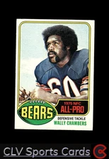 Chicago Bears Wally Chambers #280 Topps Football Near Mint or Better