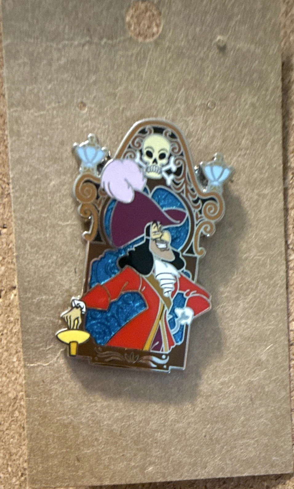 Disney Peter Pan Captain Hook Villains Theme Single Trading Pin