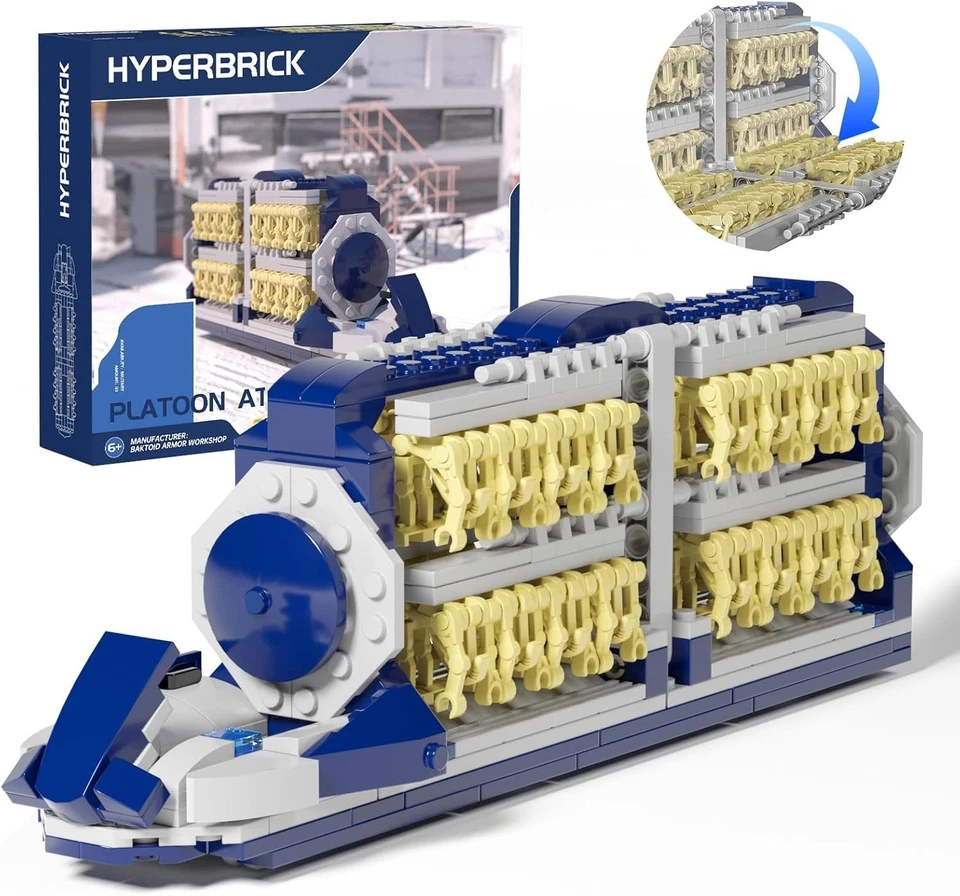 Ultimate Battle Pack: 33 Battle Droids & Pilot with Interlocking Craft Toy Set - Image 3 of 4