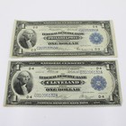 1918 $1 Fed Res Bank of Cleveland & Philadelphia National Notes Lot of 2 #C936-4 — photo 1