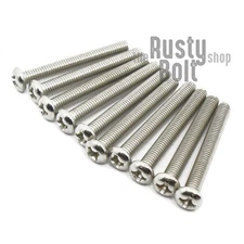 M3 x 25mm, Phillips Pan Head Screws, Steel, Nickel Plated