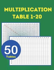 Multiplication Table 1-20: Blank Maths Tables for Kids