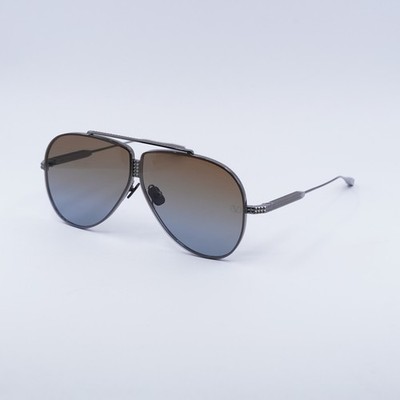Valentino XVI VLS-100C Shiny Black/Brown Gradient 64-15-140 Sunglasses New Au...
