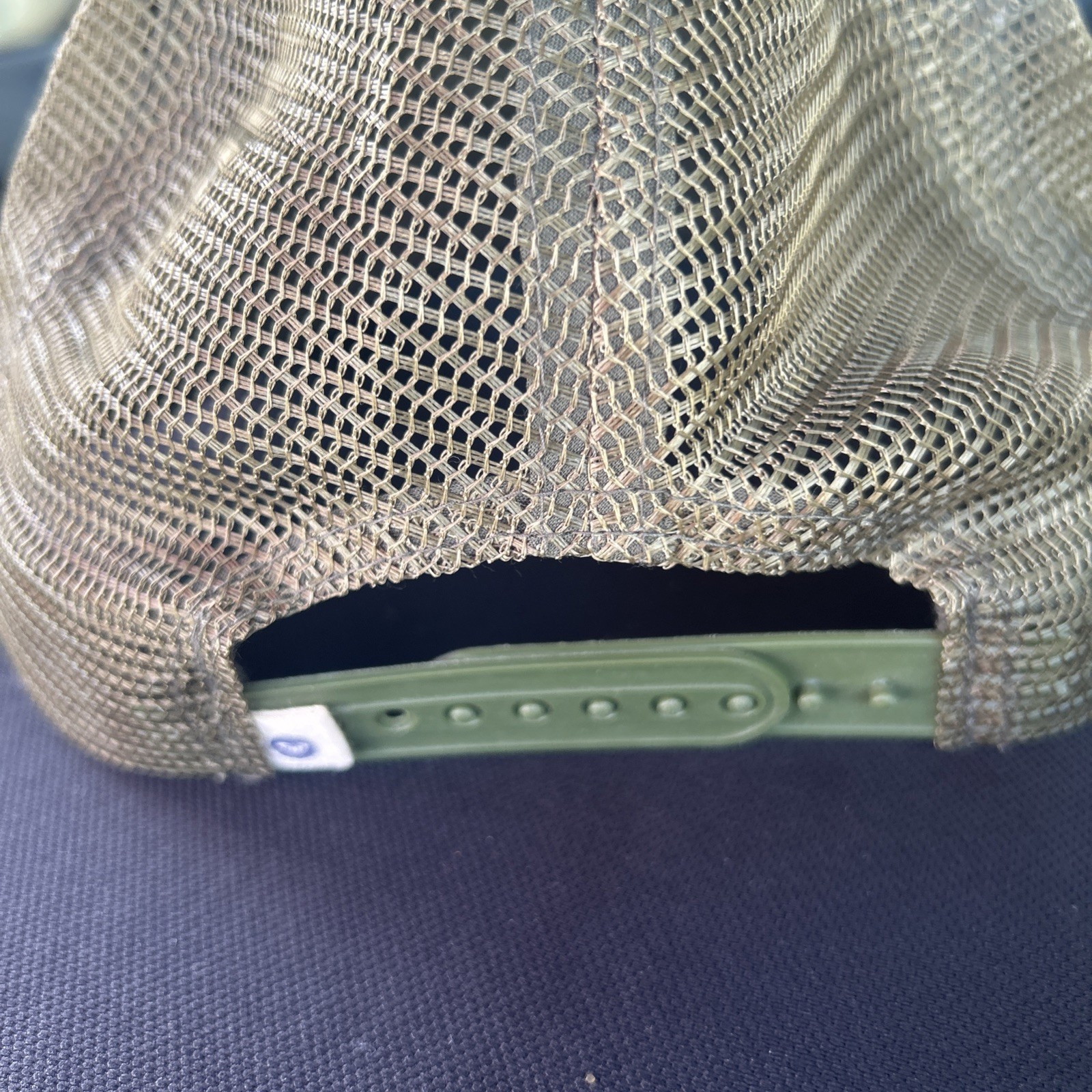 Roxy Olive adjustable Snap Back Trucker Cap - image 2