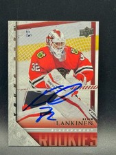 2020-21 2005-06 Upper Deck Tribute Young Guns Kevin Lankinen T-89 SIGNED IP AUT0