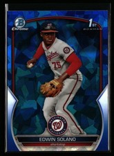 Edwin Solano 2023 Bowman Chrome Sapphire #BCP-169 Prospects Nationals 1st