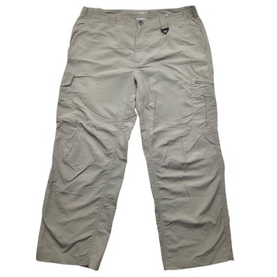 Columbia Palm Peak PFG Lightweight Pants Omni-Shade Khaki Nylon Men 40x30