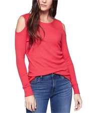 Sanctuary Clothing Womens Cold Shoulder Knit Blouse