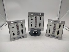 Lot of 3 CRESTRON DM-TX-200-C-2G-W-T Wall Plate Digital Media Transmitters