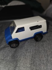 Tonka Mites Van White & Blue 4" long Diecast Vehicle Made in USA Vintage 1978
