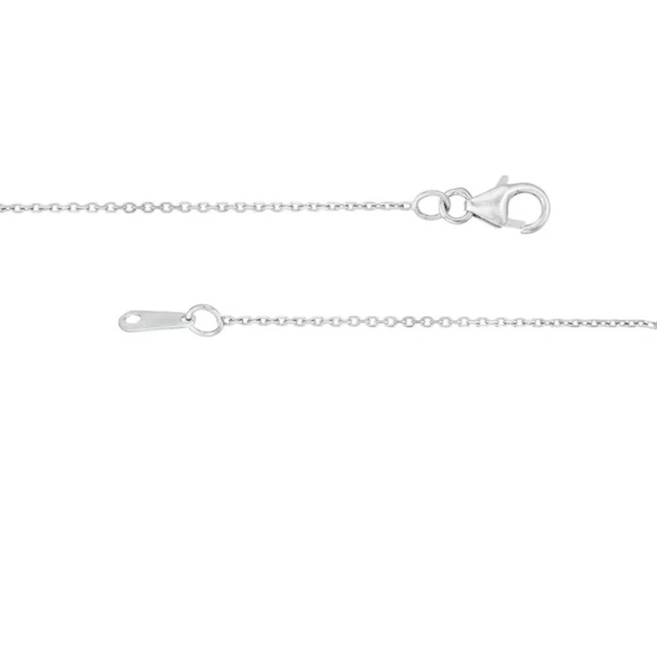 Collar colgante de corazones entrelazados de diamantes de 1/2 quilate de oro blanco de 10 k You Me Us Foto 3 de 4