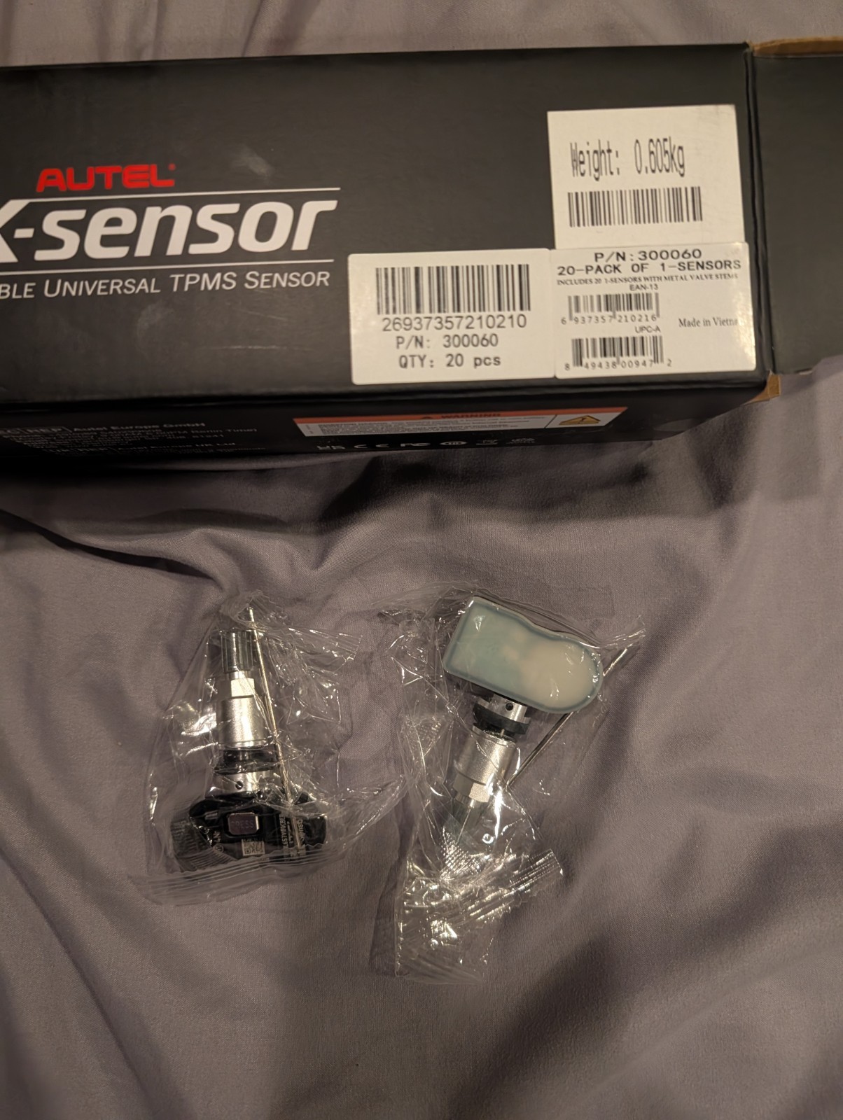 20 METAL Autel MX-1 Tire Sensors 300060 Programmable Universal foto 2
