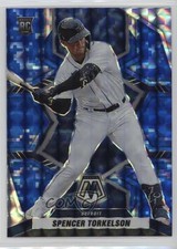 2022 Panini Mosaic Rookies Blue Camo Mosaic Prizm Spencer Torkelson #266 0l7n