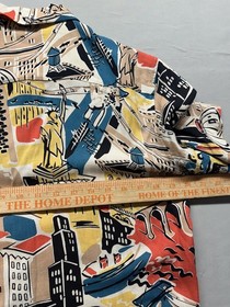 Nuon Relaxed Fit Vibrant Graphic Print Short Sleeve Men's Casual Shirt, Size S.