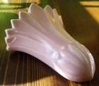 Vtg Haeger Sky PINK Flower Head Ceramic Wall Pocket RARE