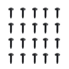 YAFIYGI Rack Screws 10/32 Steel Standard Size 25 Pack with 25 Pack, Black