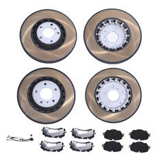 Front & Rear Brake Pads & Rotors 4M0615601N For 2016-2023 Bentley Bentayga