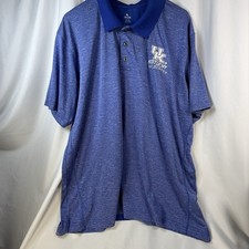 Knights Apparel Mens University Of Kentucky Wildcats Blue Polo Shirt Sz 2XL UK