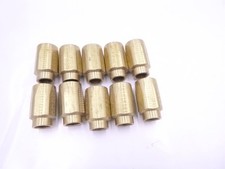 10 Pack Parker 20020-8 Socket Hose Fitting 13/32" x #8 Tube Brass