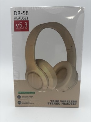 NEW True Wireless Stereo Headset Over Ear Headphones  DR-58 v5.3 Pink