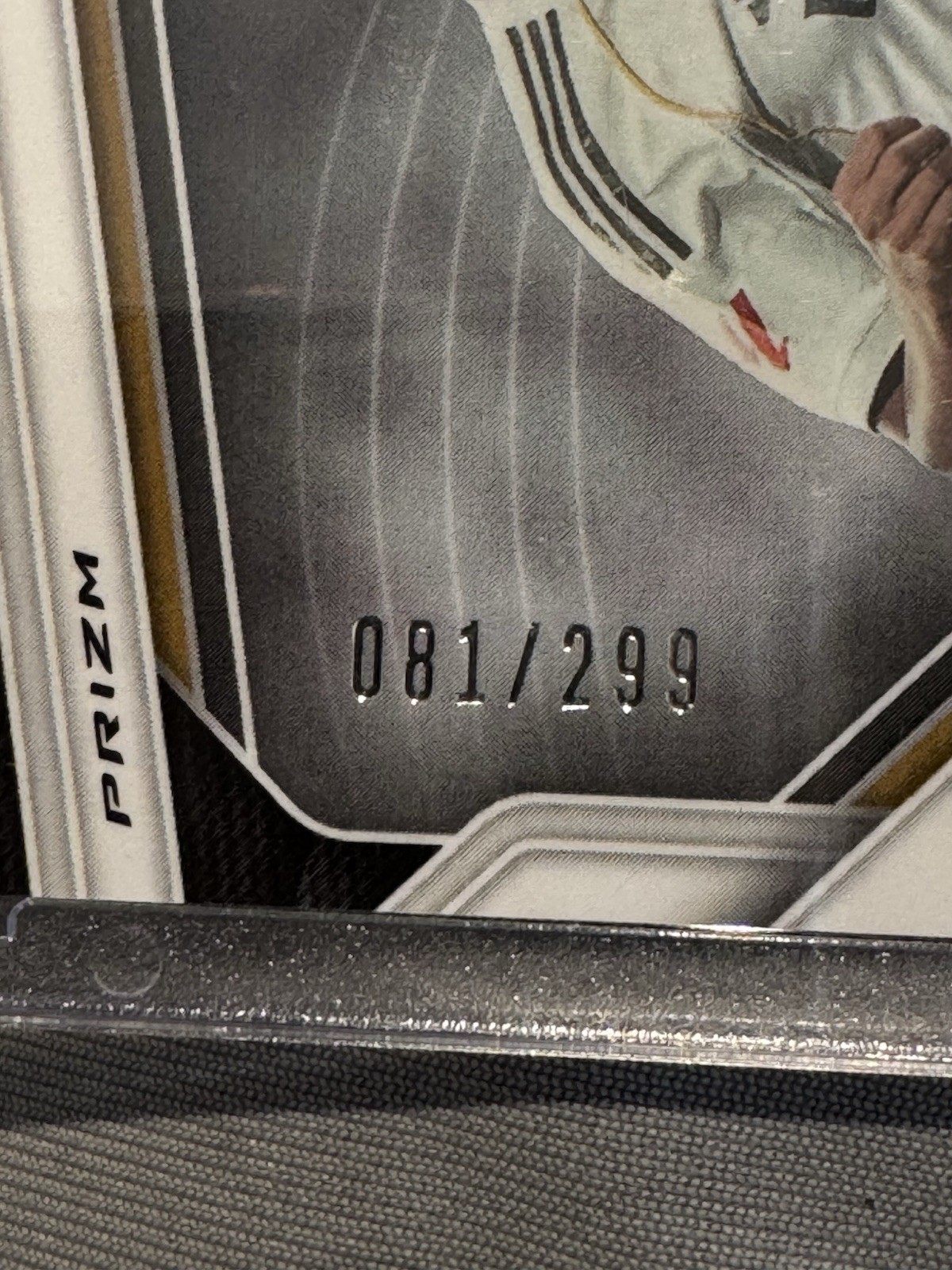 Kylian Mbappe 25-26 Prizm FIFA Orange Mosaic /299 #181 Real Madrid view 3