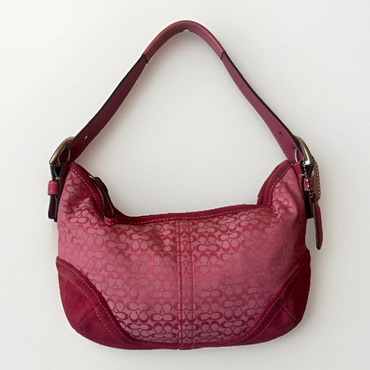 Coach Pink Suede Exterior Bags & Handbags for Women for sale | eBay