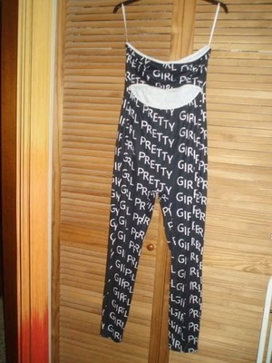 Overall..Shein..Gr.S/M..Mehrfarbig..Schwarz..Weiß..Bauch-Frei..Muster-Mix..Sexy