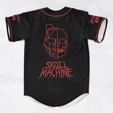  Custom Name Kai Wachi BTSM   Skull machine rave Basebal Jersey for EDM
