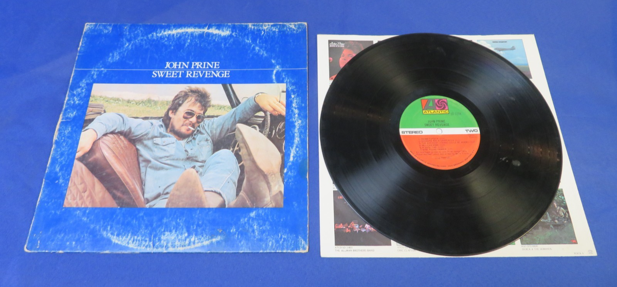 Sweet Revenge--John Prine--Record LP Vinyl--1975--Atlantic--SD