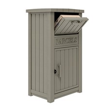 Delivery Box for Outside w/Lockable Anti-Theft System, Outdoor Waterproof Parcel