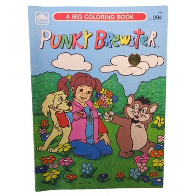 Vintage 1986 Punky Brewster Big Coloring Book Golden Unused