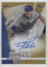 2017 Topps Finest Gold Refractor 43/50 Jose De Leon #FA-JDL Auto 06z2