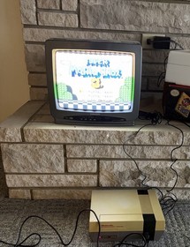 NES Nintendo Entertainment System Console Challenge Set CIB Box W Mario 3