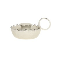 Kerzenhalter FüR Stumpen-Dinnerkerze Antik Creme H:5,5 Cm Chic Antique