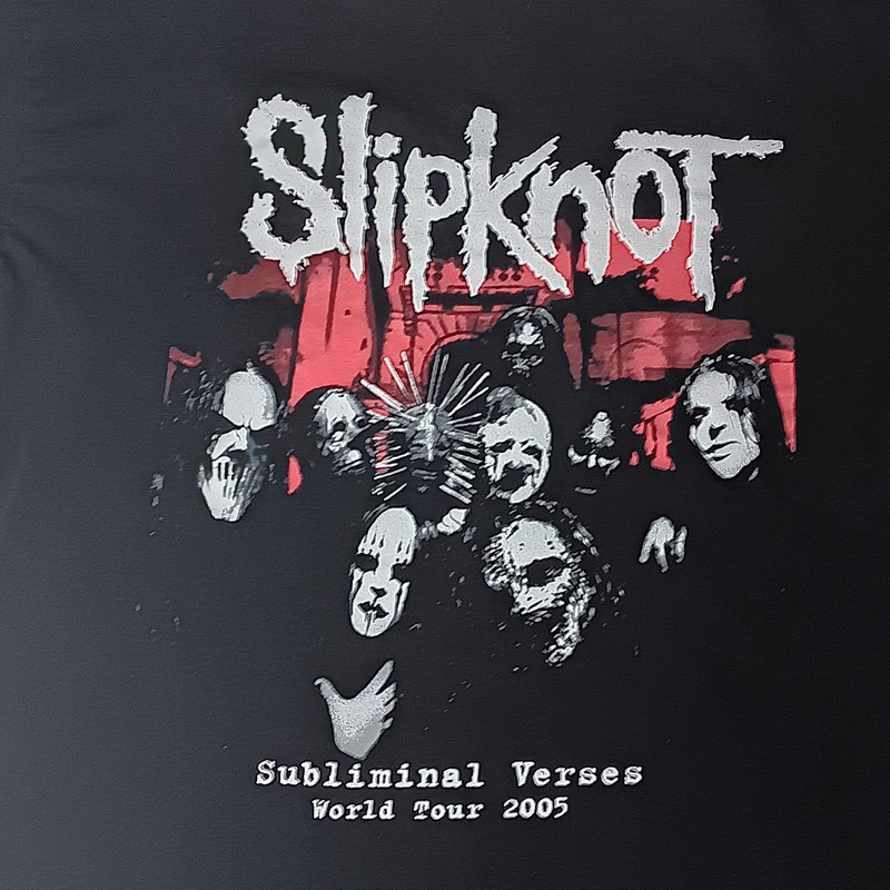 Slipknot Shirt Subliminal Verses World Tour 2005 Sz. XL Pre-owned 