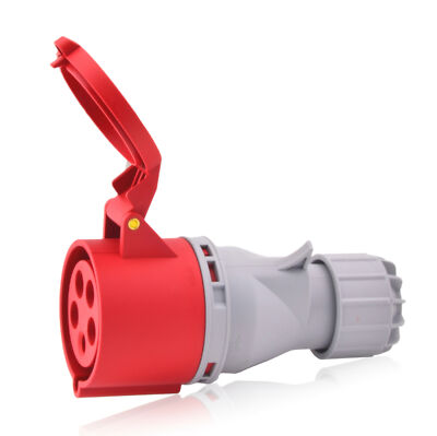 CEE-Steckdose 32A 400V 6h IP44 5-polig (3P+N+E) Industriequalität CE SB