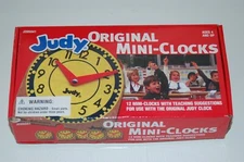 Judy Original Mini-Clocks Set/12 Item #J209041 Teaching Manipulative