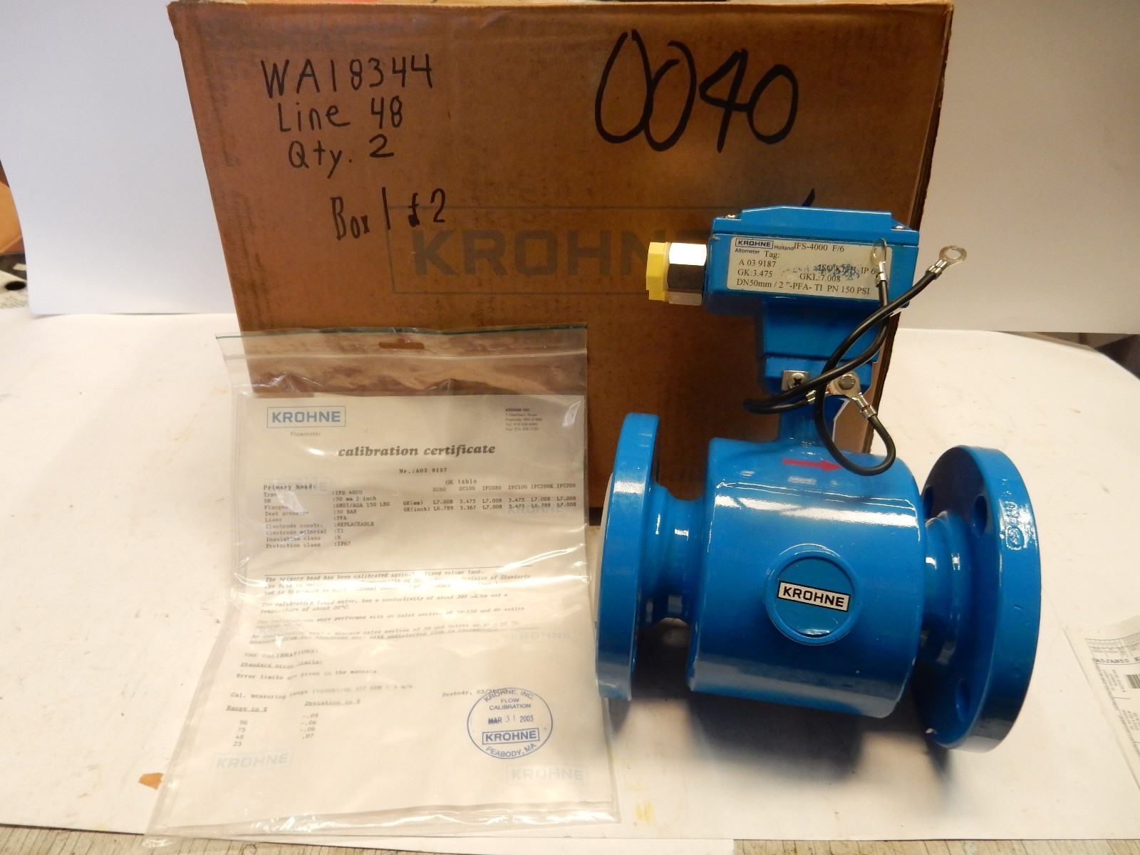 KROHNE Ifs4000f/6 Teflon ALTOMETER Flow Tube 1in 150 for sale online | eBay