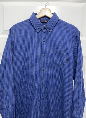 Diesel 55DSL Shirt Medium Blue Lond Sleeve Casual Mens Top