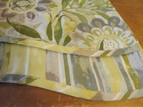 NEW Waverly KRISTY VALANCE florals & stripes PURPLES & GREENS 50Wx18" NIP - Picture 10 of 12