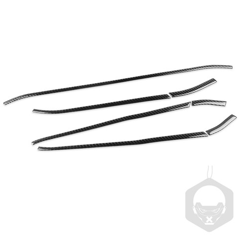 7Pcs Real Carbon Fiber Interior Door Panel Trim Strips For GMC Acadia 2007-2012 - Picture 2 of 24
