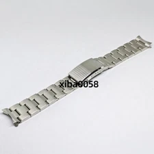 18mm 20mm 22mm Curved End Metal Bracelet Stainless Steel Watch Band Strap